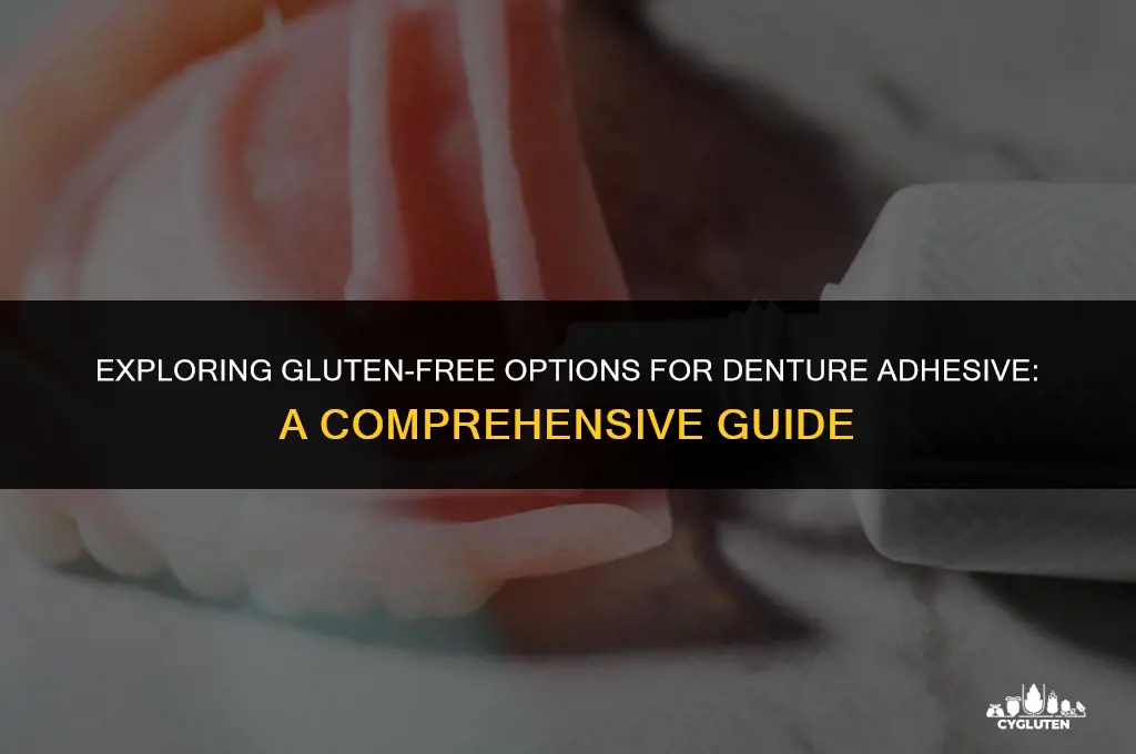 is denture adhesive gluten free
