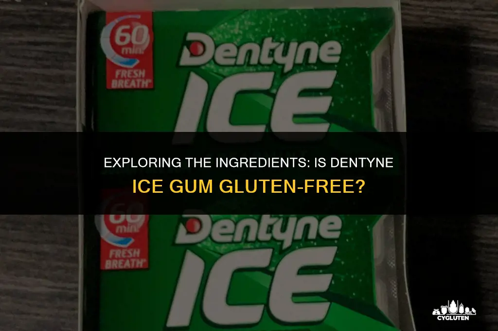 is dentyne ice gluten free