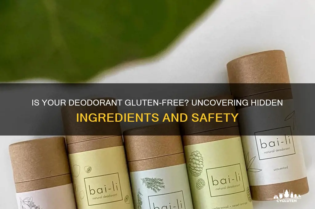 is deodorant gluten free