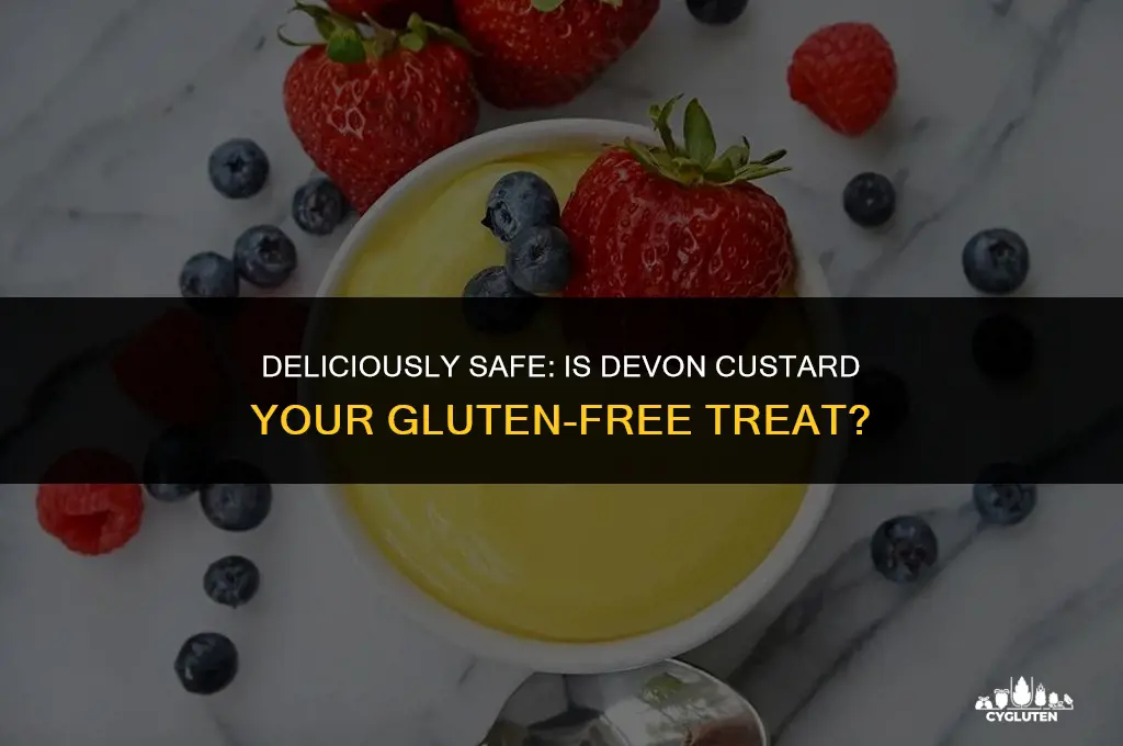 is devon custard gluten free