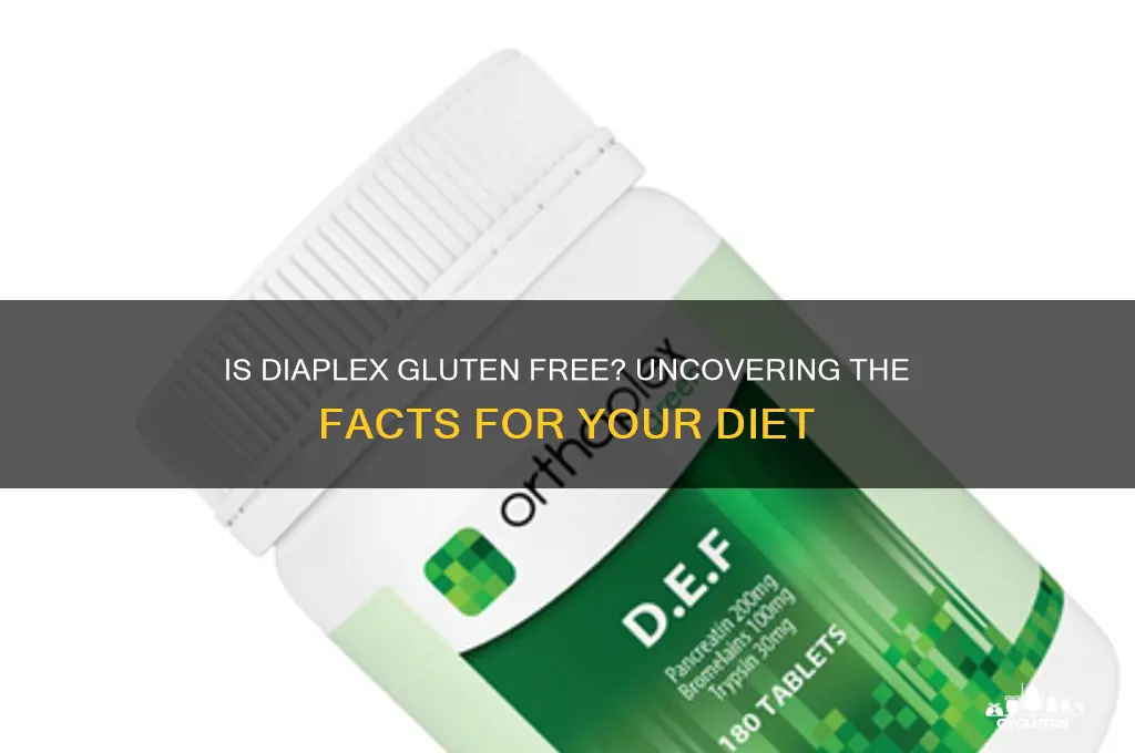 is diaplex gluten free