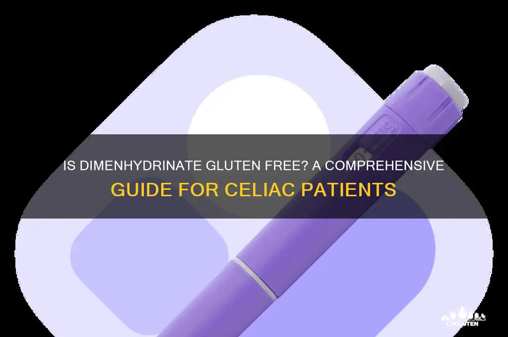 is dimenhydrinate gluten free