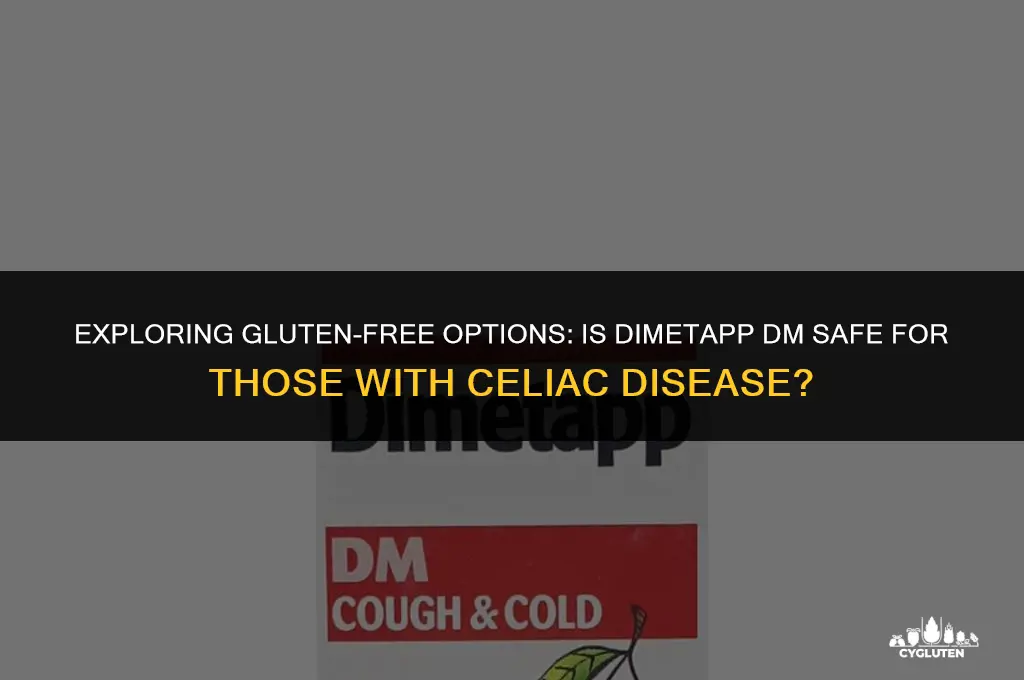 is dimetapp dm gluten free