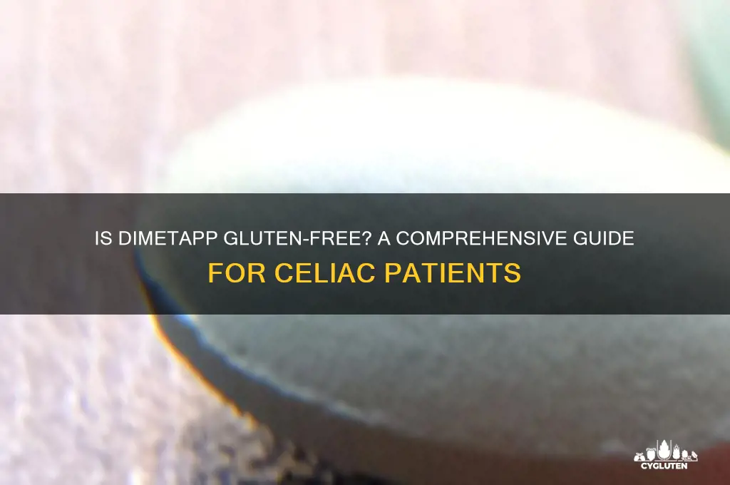 is dimetapp gluten free