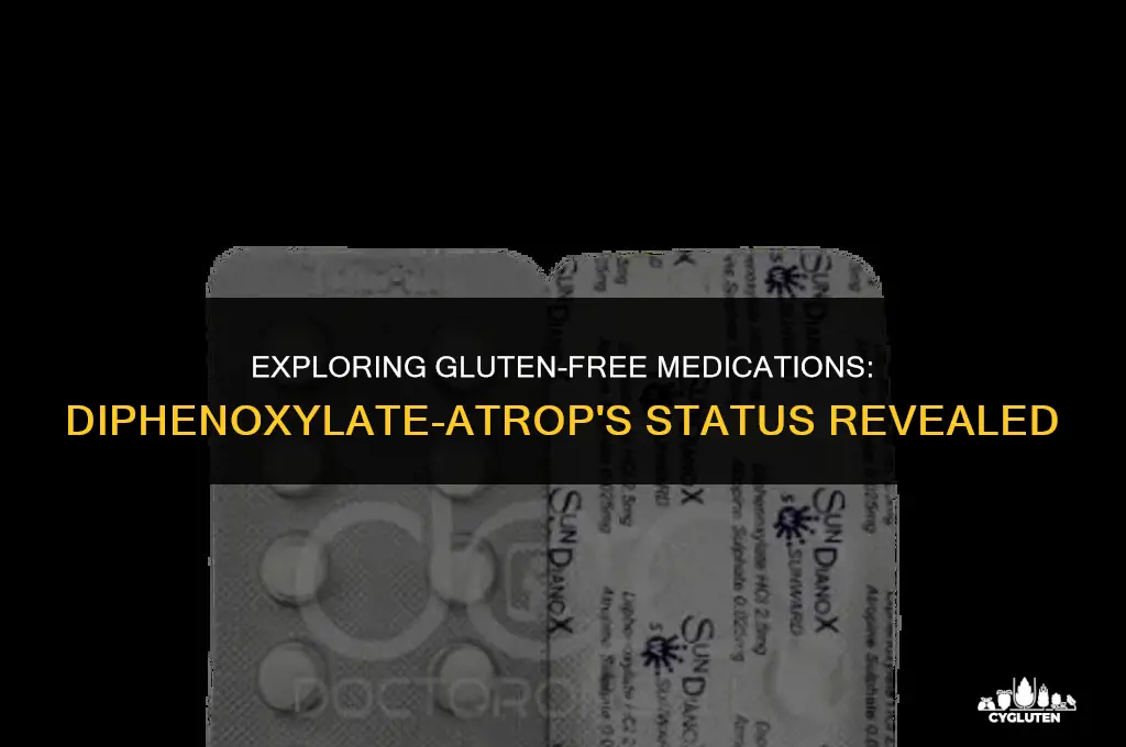 is diphenoxylate-atrop gluten free