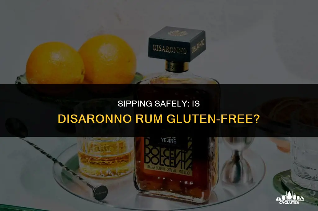 is disaronno rum gluten free