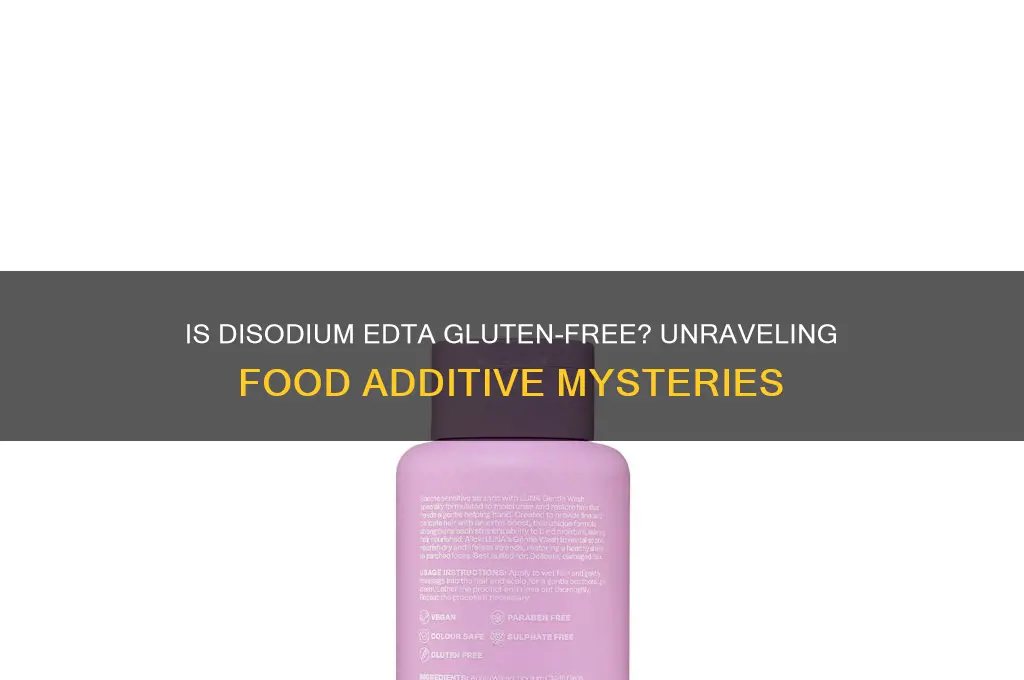 is disodium edta gluten free