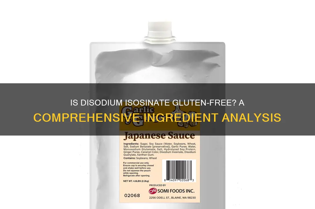 is disodium isosinate gluten free