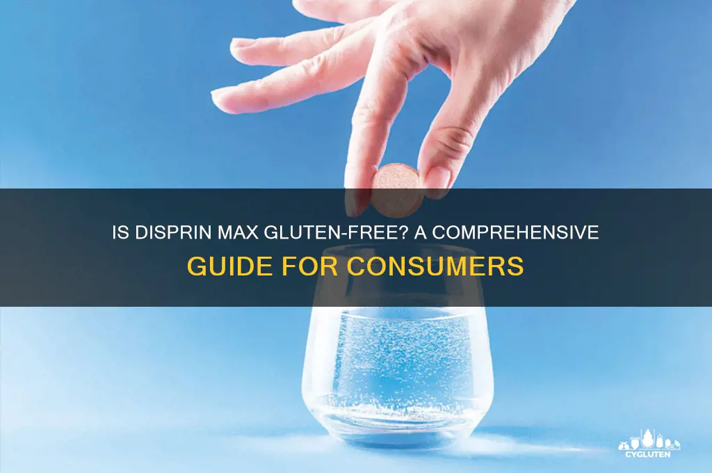 is disprin max gluten free
