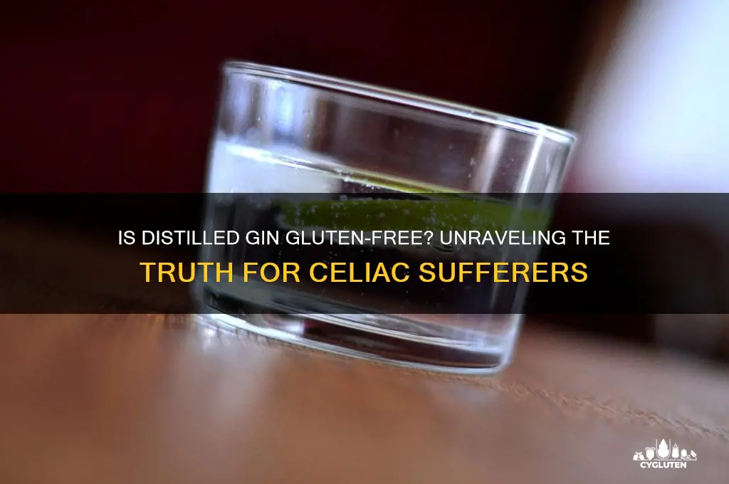 is distilled gin gluten free