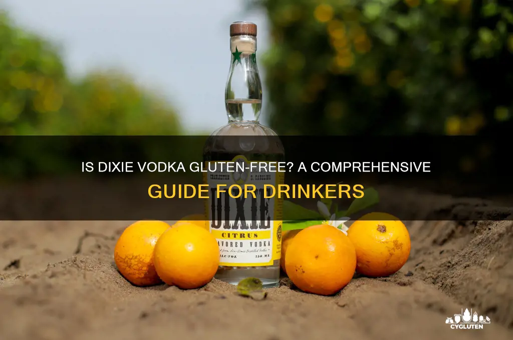 is dixie vodka gluten free
