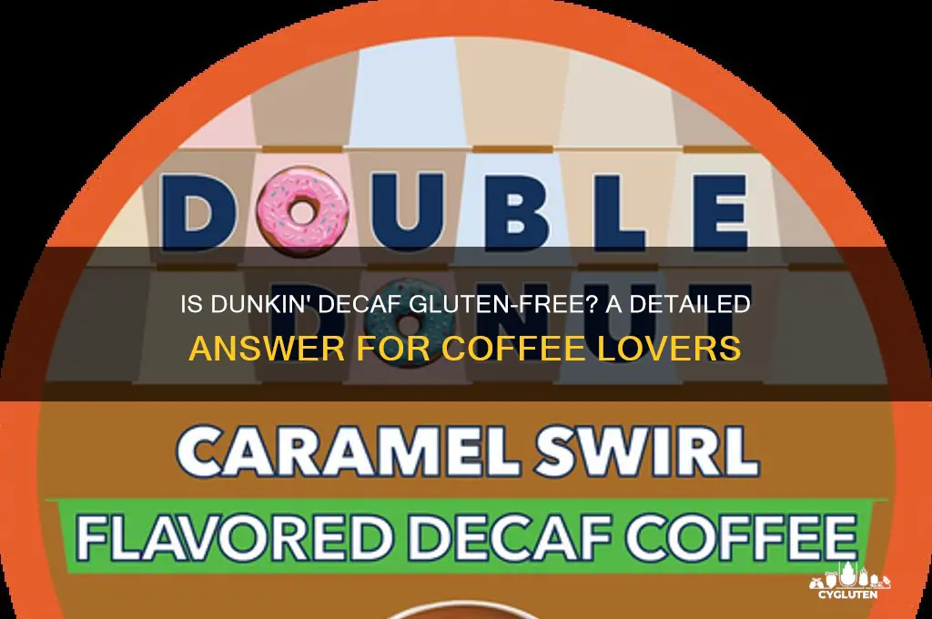 is dnkin decaf gluten free