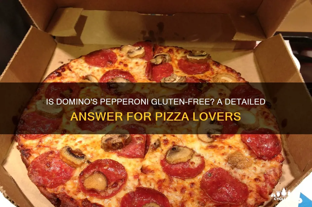 is dominos pepperoni gluten free