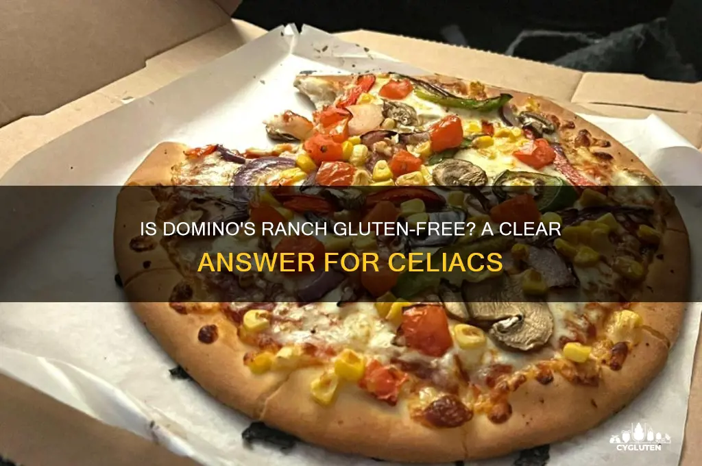 is dominos ranch gluten free