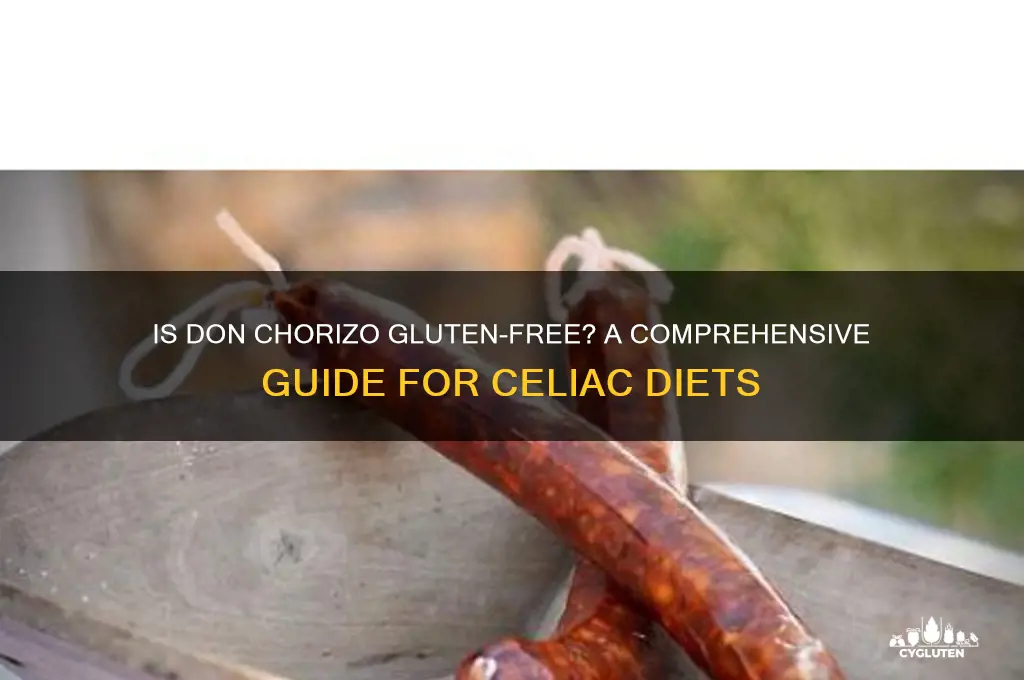 is don chorizo gluten free