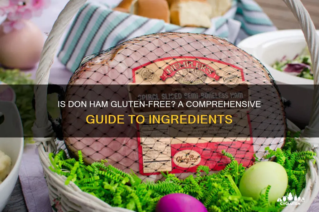 is don ham gluten free