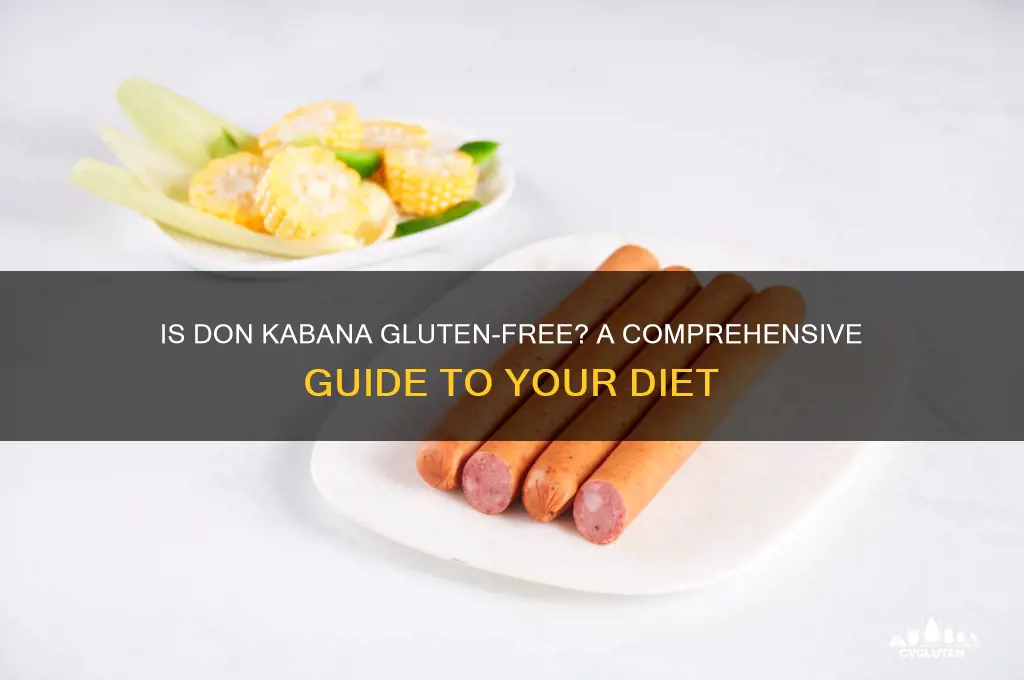is don kabana gluten free