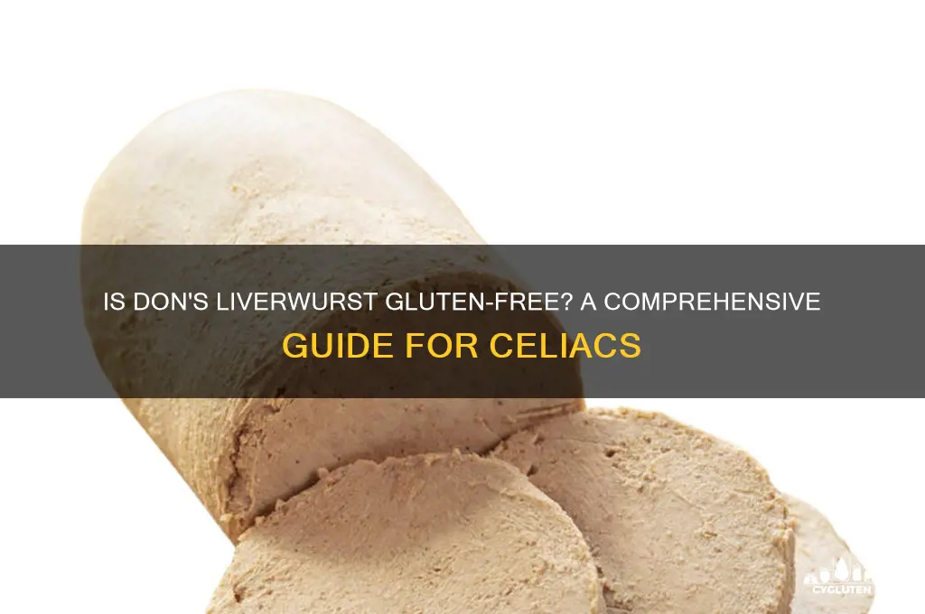 is don liverwurst gluten free