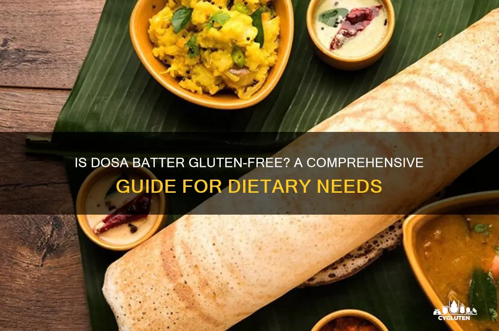 is dosa batter gluten free