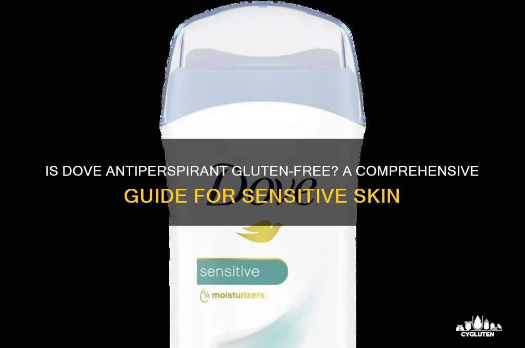 is dove antiperspirant gluten free