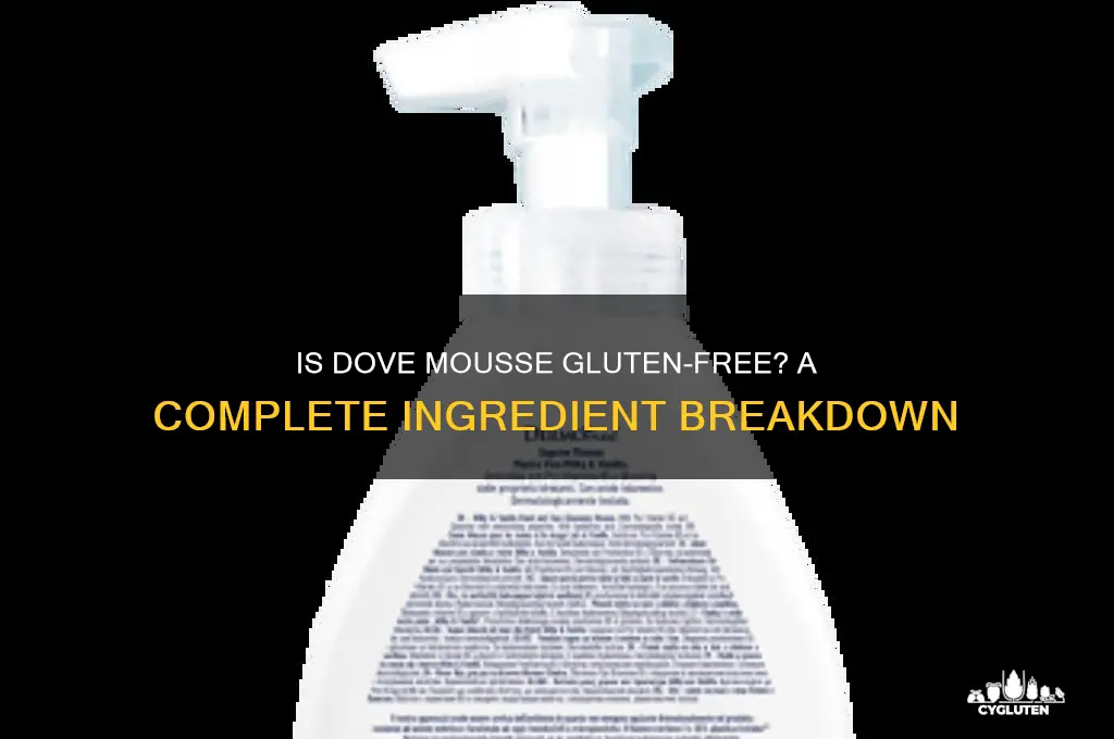 is dove mousse gluten free