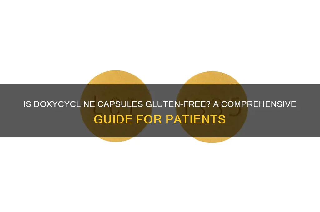 is doxycycline capsules gluten free