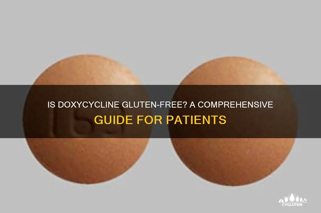 is doxycycline gluten free