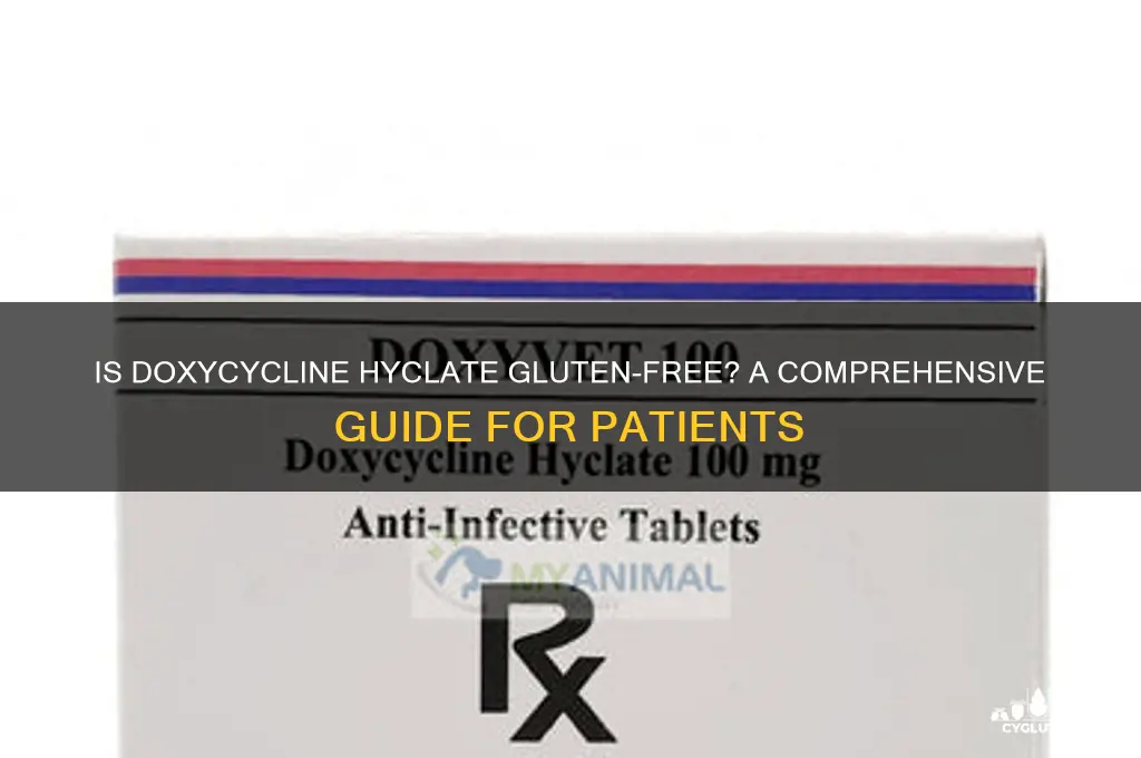 is doxycycline hyclate gluten free