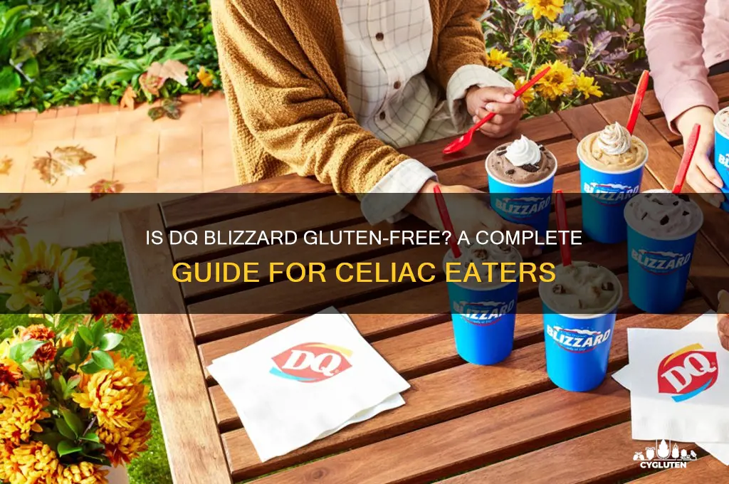 is dq blizzard gluten free