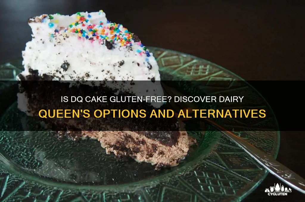 is dq cake gluten free