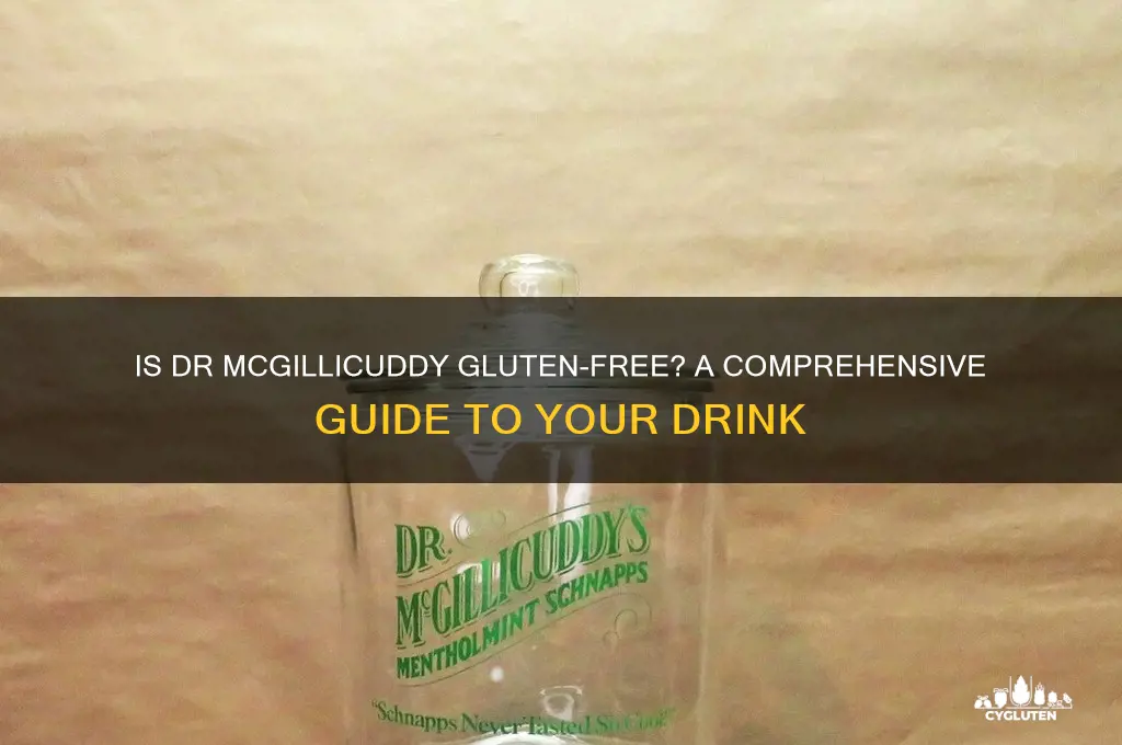 is dr mcgillicuddy gluten free