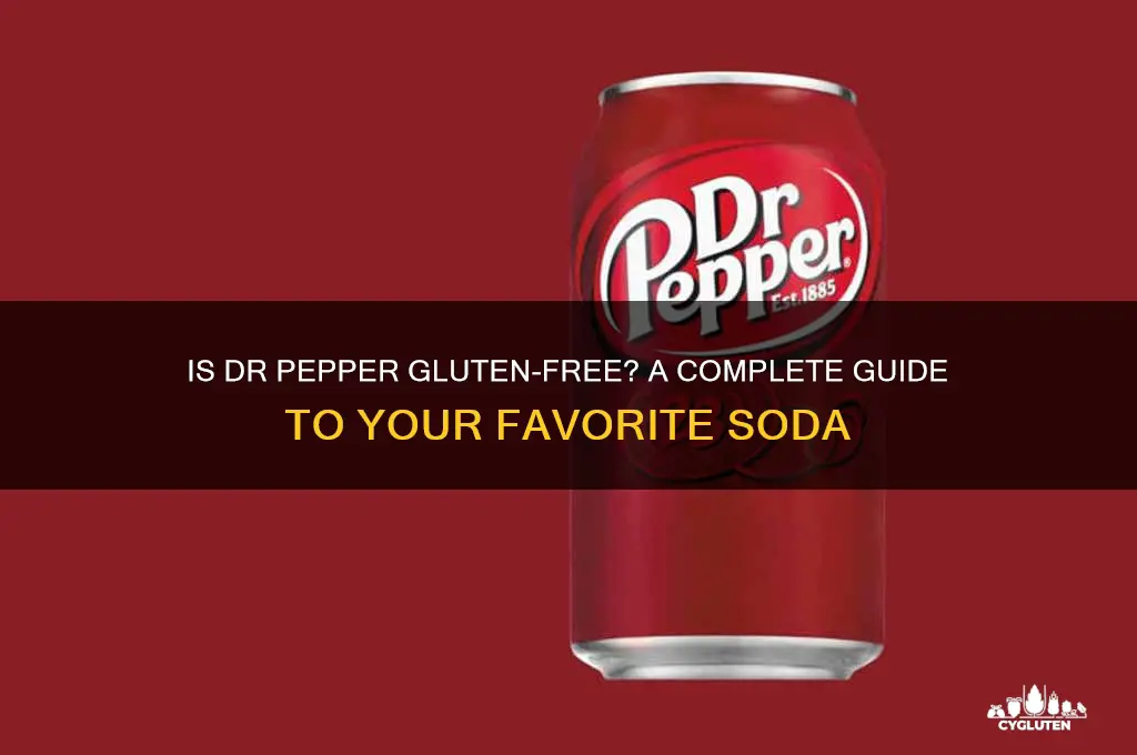 is dr peoper gluten free