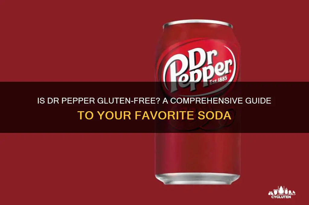 is dr pepper gluten-free