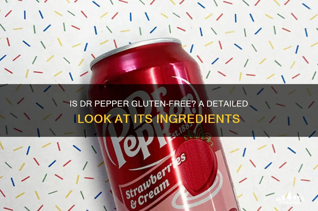 is dr peppr gluten free