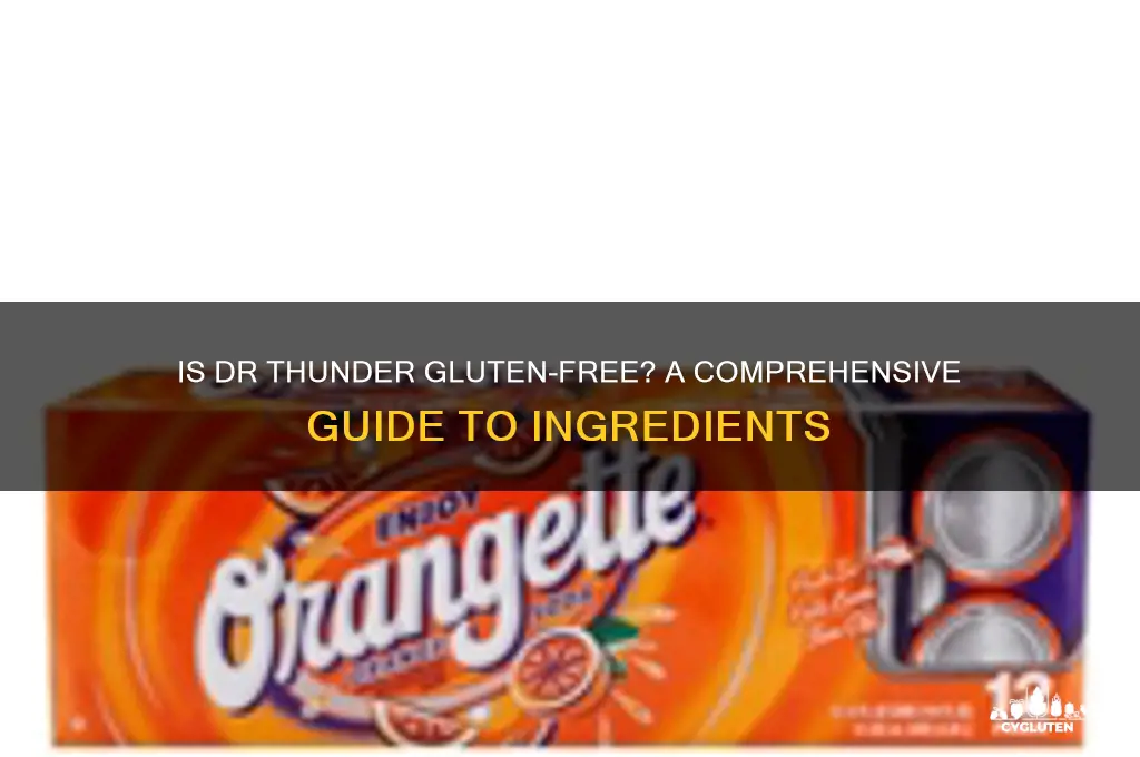 is dr thunder gluten free
