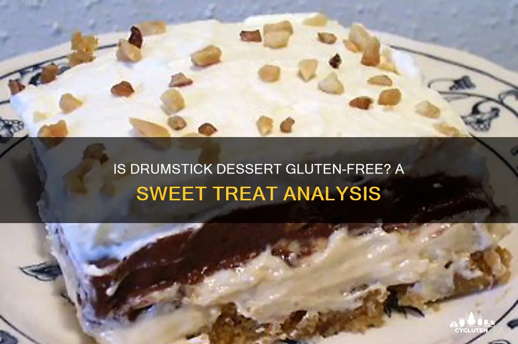is drumstick dessert gluten free