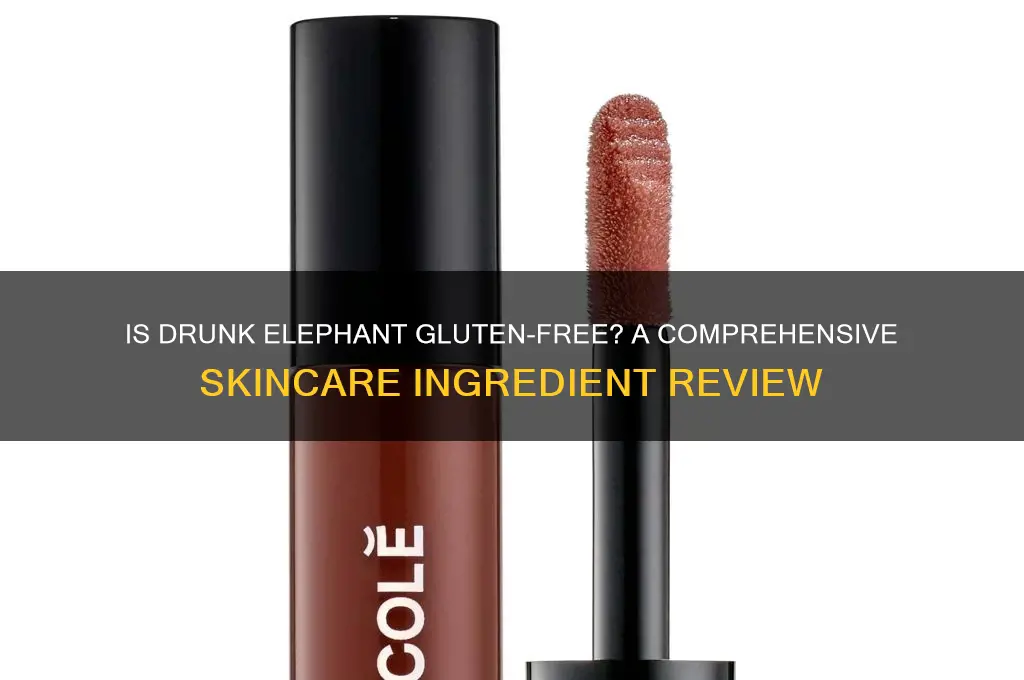 is drunk elephant gluten free