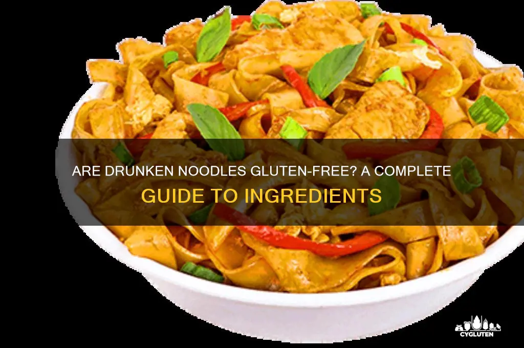 is drunken noodle gluten free