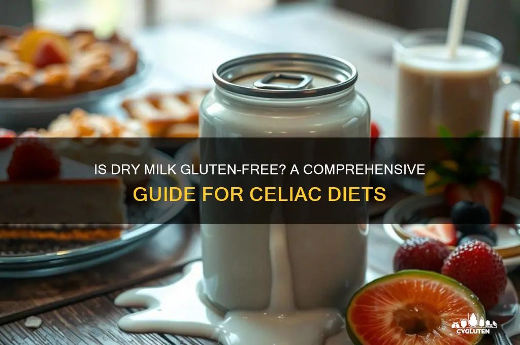 is dry milk gluten free