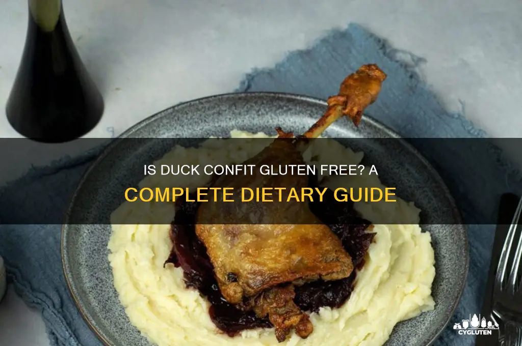 is duck confit gluten free