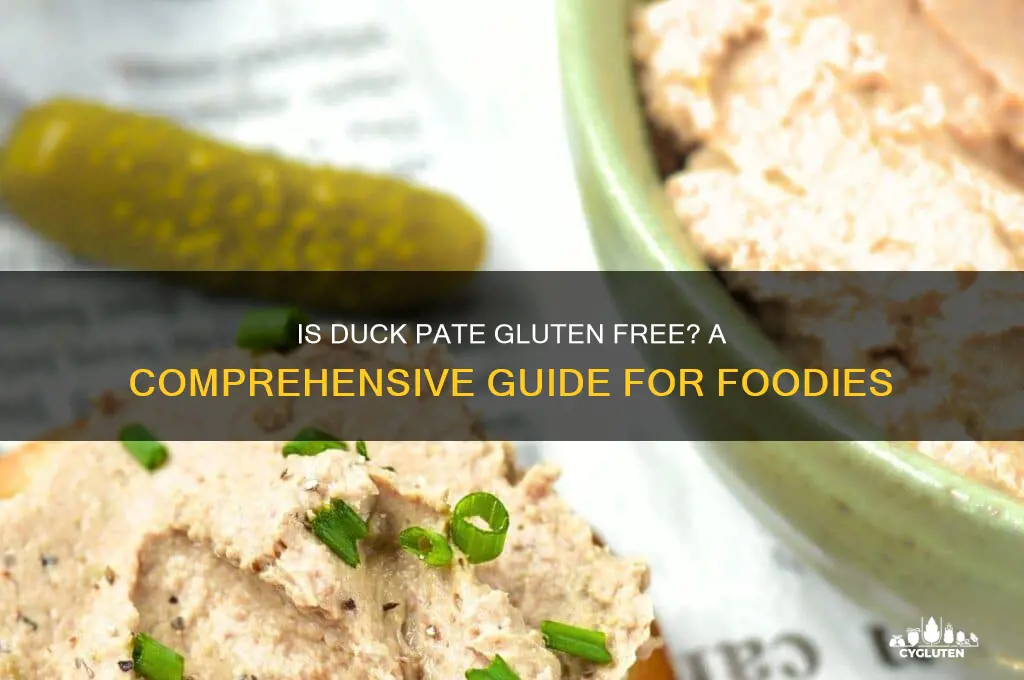 is duck pate gluten free