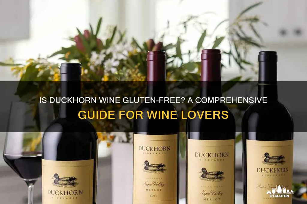 is duckhorn wine gluten-free