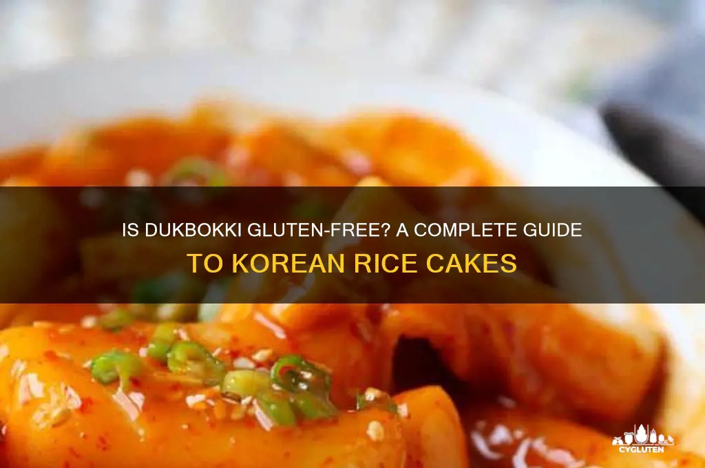 is dukbokki gluten free