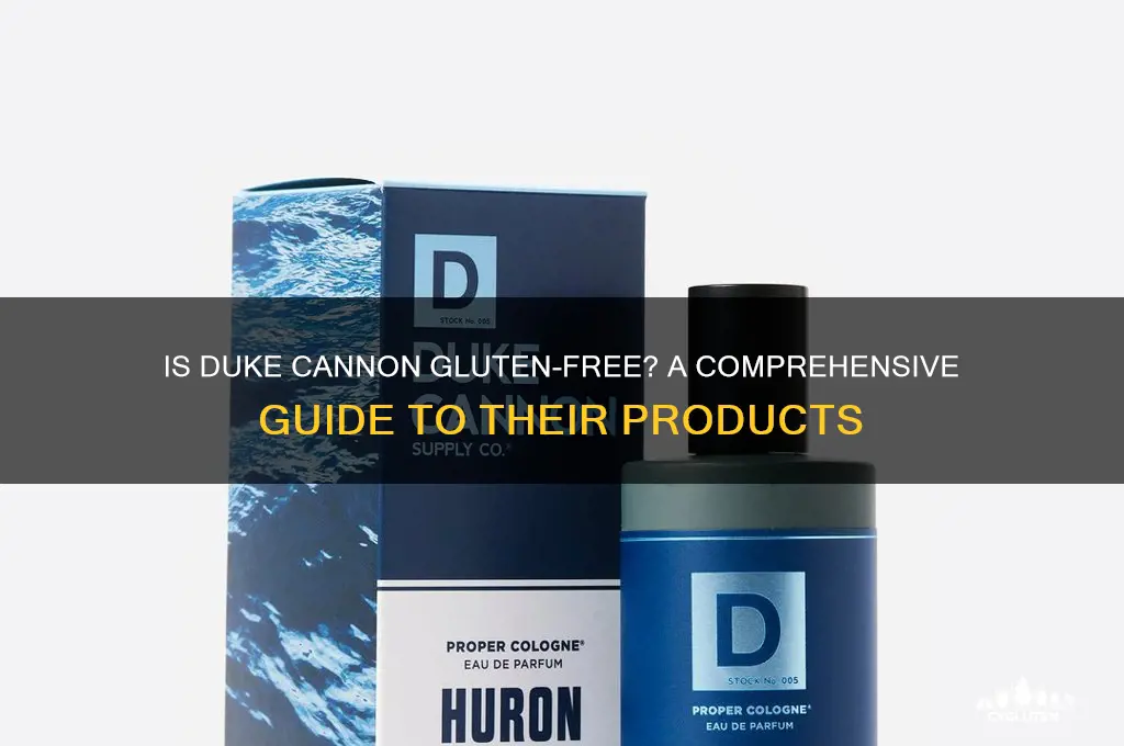 is duke cannon gluten free