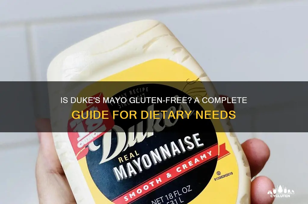 is duke mayo gluten free