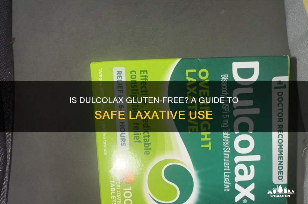 is dulcolax tablets gluten free