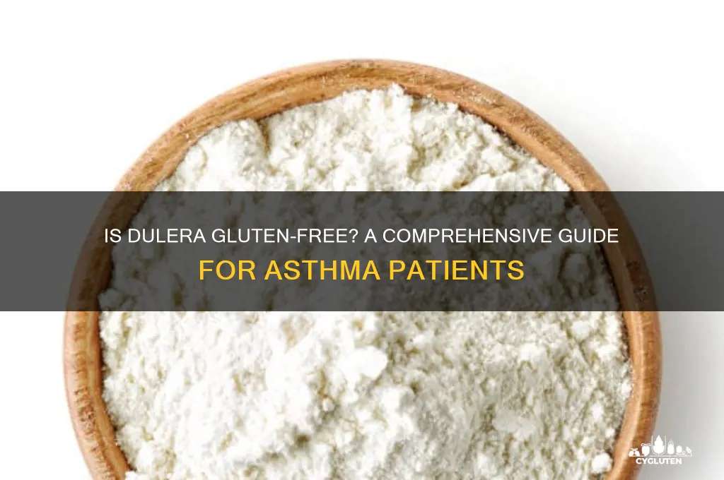 is dulera gluten free