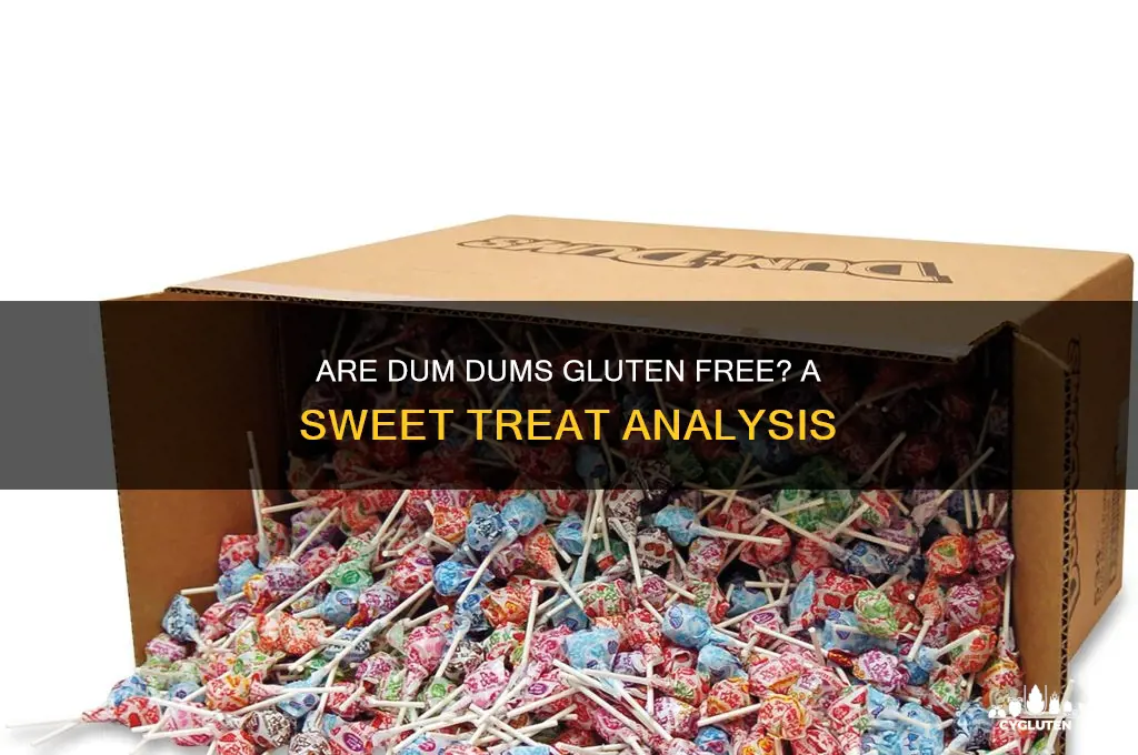 is dum dums gluten free
