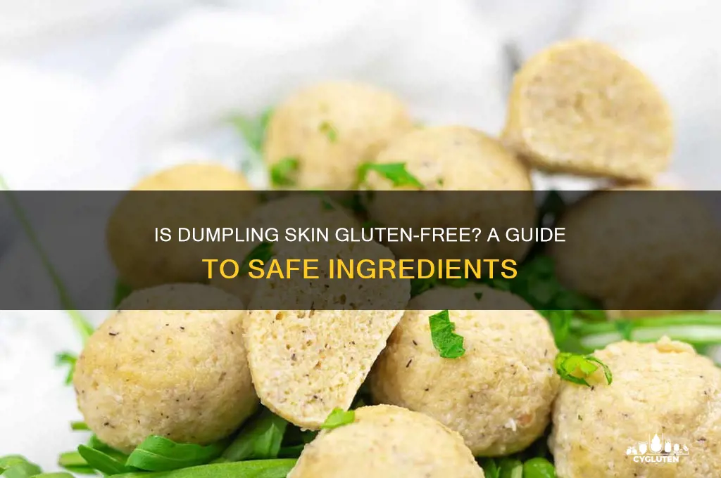 is dumpling skin gluten free