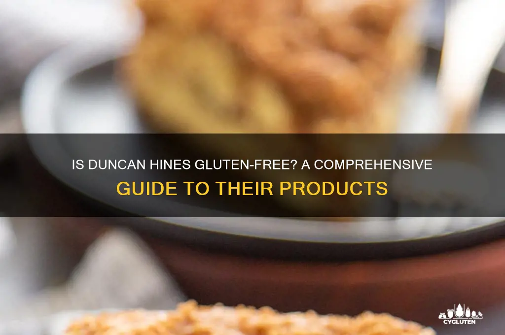 is duncan hines gluten free